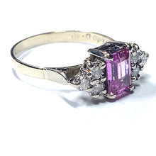 Load image into Gallery viewer, Secondhand Pink Sapphire and Diamond Ring
