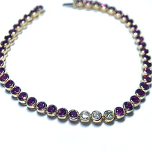 Load image into Gallery viewer, Secondhand Ruby and Diamond Tennis Bracelet
