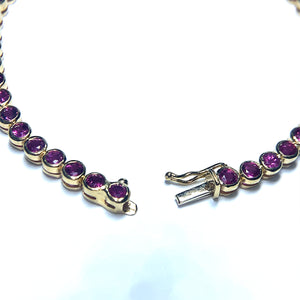 Secondhand Ruby and Diamond Tennis Bracelet