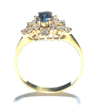 Load image into Gallery viewer, Secondhand Sapphire and Diamond Cluster Ring
