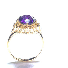 Load image into Gallery viewer, Secondhand Gold and Amethyst Ring
