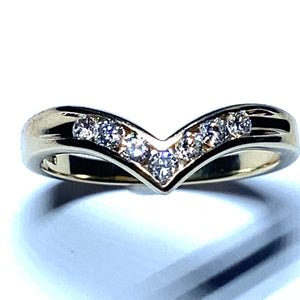 Secondhand Diamond Wishbone Ring