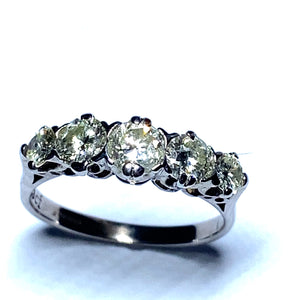 Secondhand Diamond Five Stone Ring
