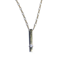 Load image into Gallery viewer, Secondhand Gold and Cubic Zirconia Necklace
