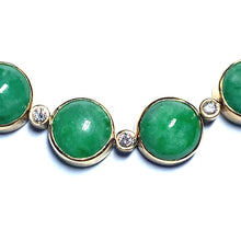 Load image into Gallery viewer, Secondhand Jade and Diamond Bracelet
