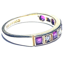 Load image into Gallery viewer, Secondhand Diamond and Ruby Eternity Band
