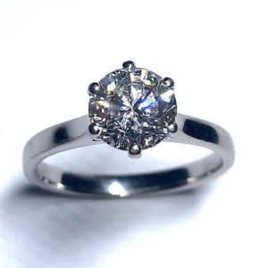 Secondhand Platinum Diamond Ring - 1.18ct