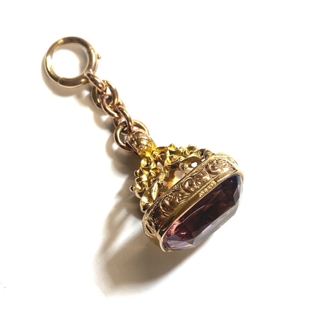 Secondhand Edwardian Amethyst Fob