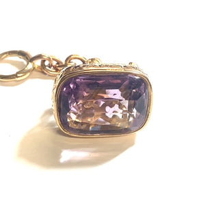 Secondhand Edwardian Amethyst Fob