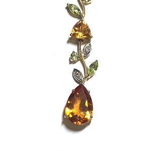 Secondhand 18ct Gold Gemstone Necklace