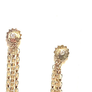 Secondhand Diamond Chain drop Earrings