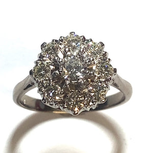 Secondhand Diamond Cluster Ring - 1.13ct