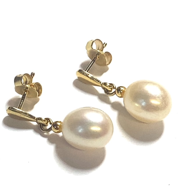 Secondhand 18ct Gold Pearl Earrings