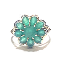 Load image into Gallery viewer, Secondhand Emerald Cluster Ring
