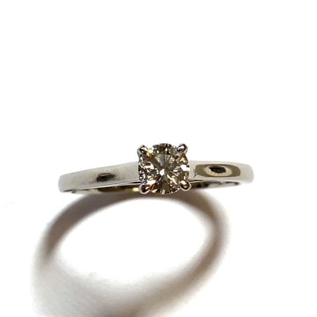 Secondhand Platinum Diamond Solitaire Ring - 0.45ct