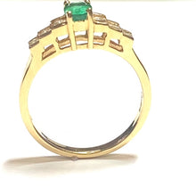 Load image into Gallery viewer, Secondhand Emerald and Diamond Ring
