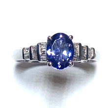 Load image into Gallery viewer, Secondhand Tanzanite and Diamond Ring

