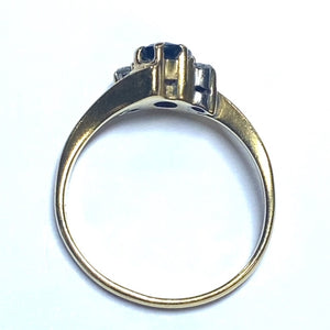 Secondhand 18ct Sapphire and Diamond Ring