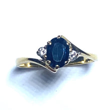 Load image into Gallery viewer, Secondhand 18ct Sapphire and Diamond Ring
