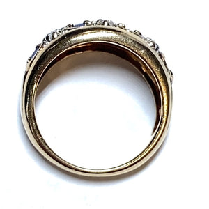 Secondhand 9ct Gold Sapphire and Diamond Ring