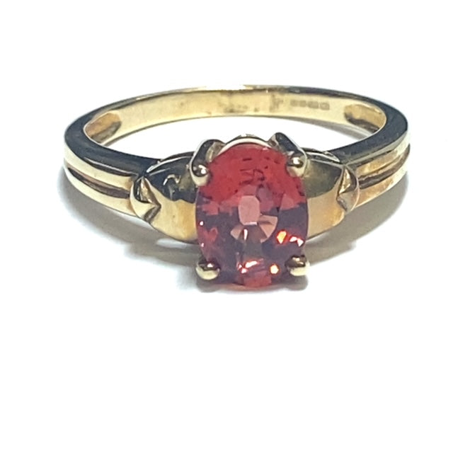 Secondhand Orange Sapphire Ring