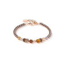 Load image into Gallery viewer, Coeur De Lion Bracelet - Earth Glow Rose Gold Brown
