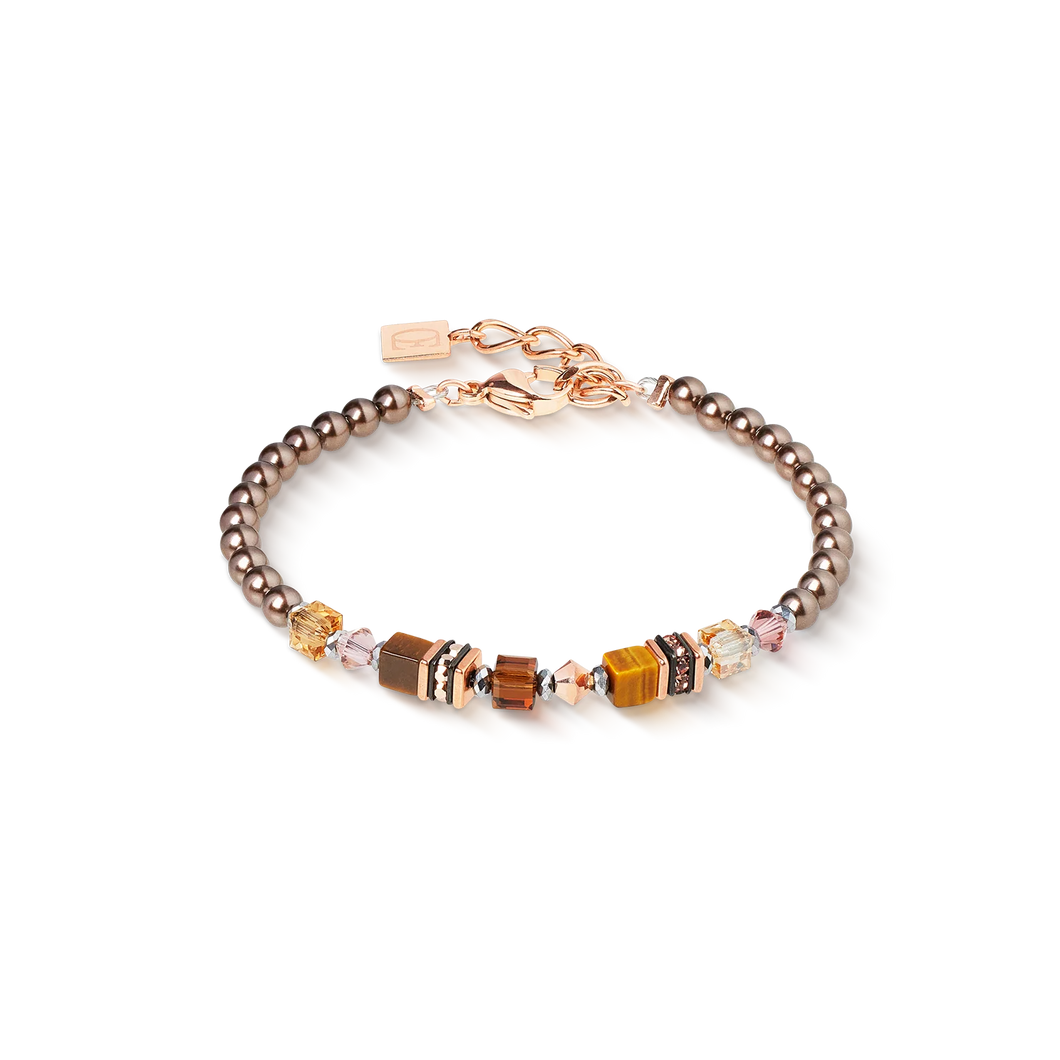 Coeur De Lion Bracelet - Earth Glow Rose Gold Brown