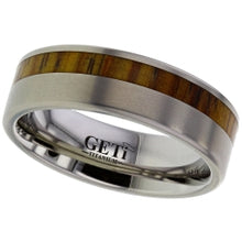 Load image into Gallery viewer, Titanium and Wood Ring
