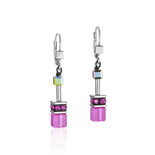 Load image into Gallery viewer, Coeur De Lion GeoCUBE Earrings - Pink
