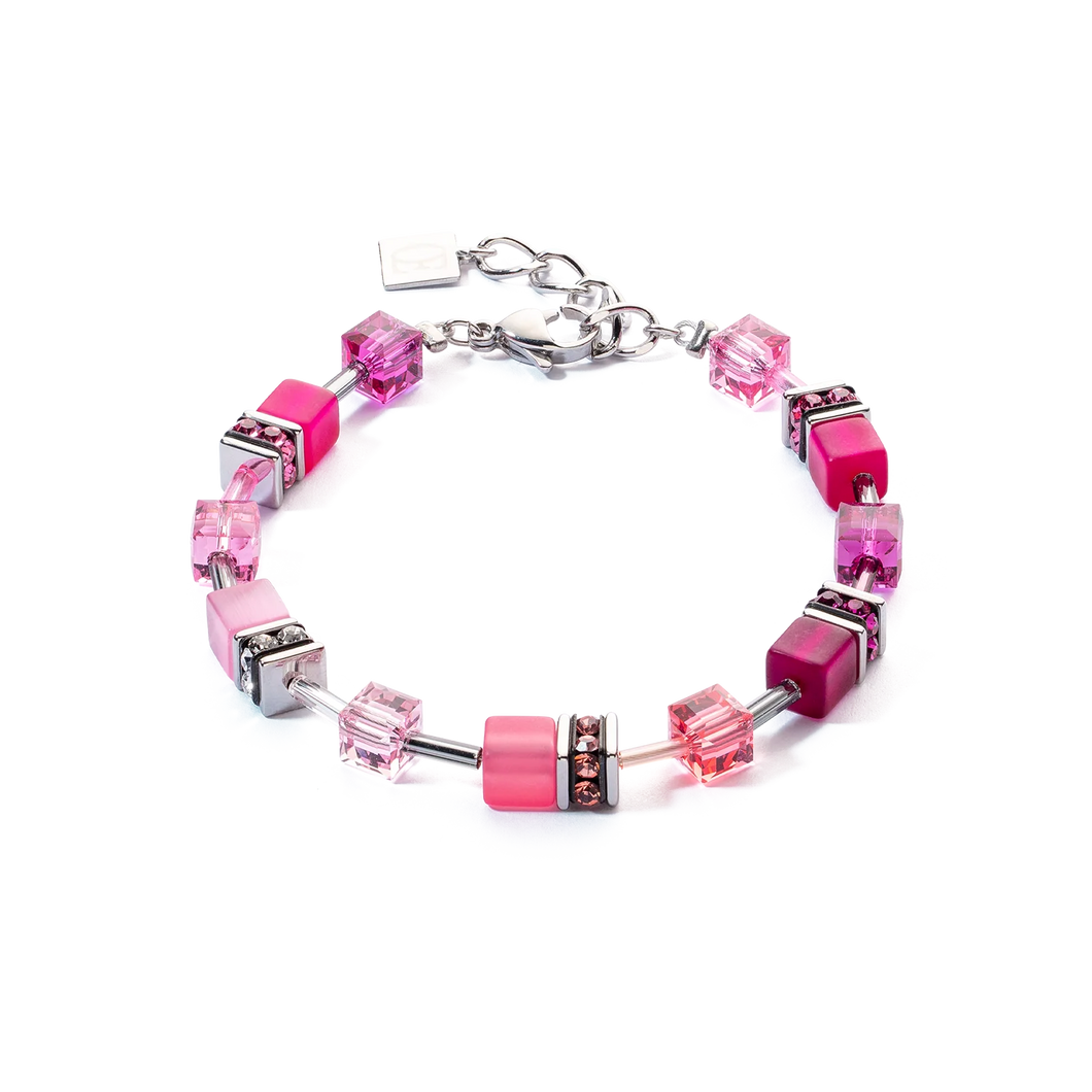 Coeur De Lion GeoCUBE Bracelet - Viva Magenta