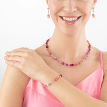 Load image into Gallery viewer, Coeur De Lion GeoCUBE Necklace - Viva Magenta
