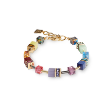 Load image into Gallery viewer, Coeur De Lion GeoCUBE Iconic Bracelet Gold Multicolour
