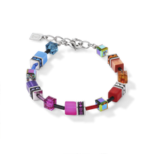 Load image into Gallery viewer, Coeur De Lion GeoCUBE Bracelet - Multicolour Rainbow
