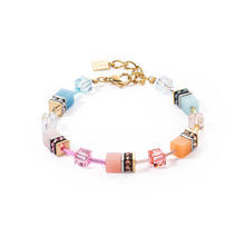 Load image into Gallery viewer, Coeur De Lion GeoCUBE Iconic Bracelet Aqua-Apricot
