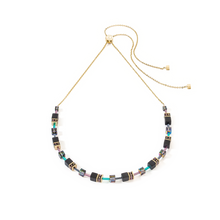 Load image into Gallery viewer, Coeur De Lion Iconic Nature Chain Black Multicolour Necklace
