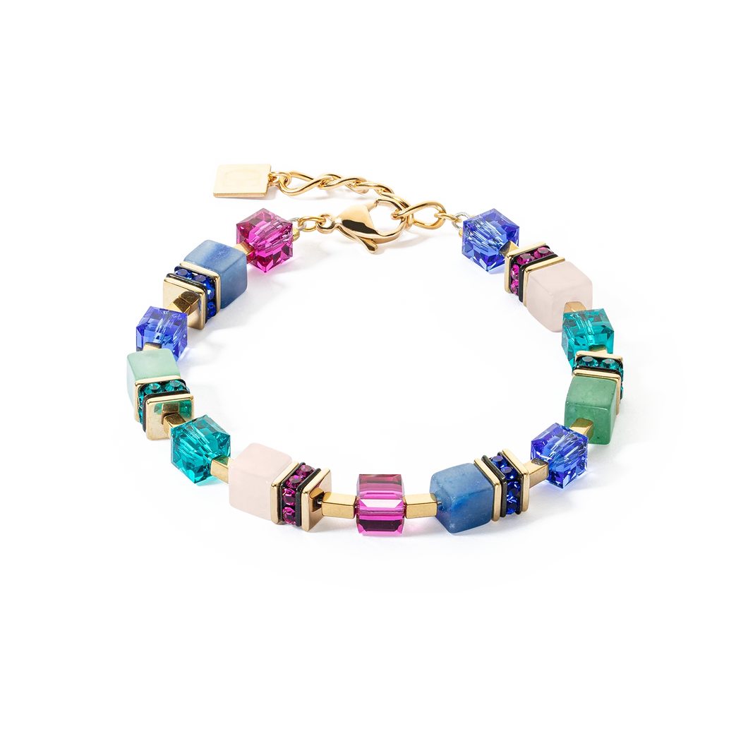 Coeur De Lion Precious Geo Multicolour Gemstone  Bracelet
