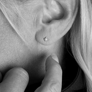 Kit Heath Celeste North Star Petite Stud Earrrings