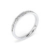 9ct White Gold Channel Set Half Eternity Ring 0.22ct