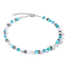 Load image into Gallery viewer, Coeur De Lion GeoCUBE Iconic Joyful Colours Necklace Blue
