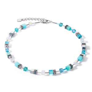 Coeur De Lion GeoCUBE Iconic Joyful Colours Necklace Blue