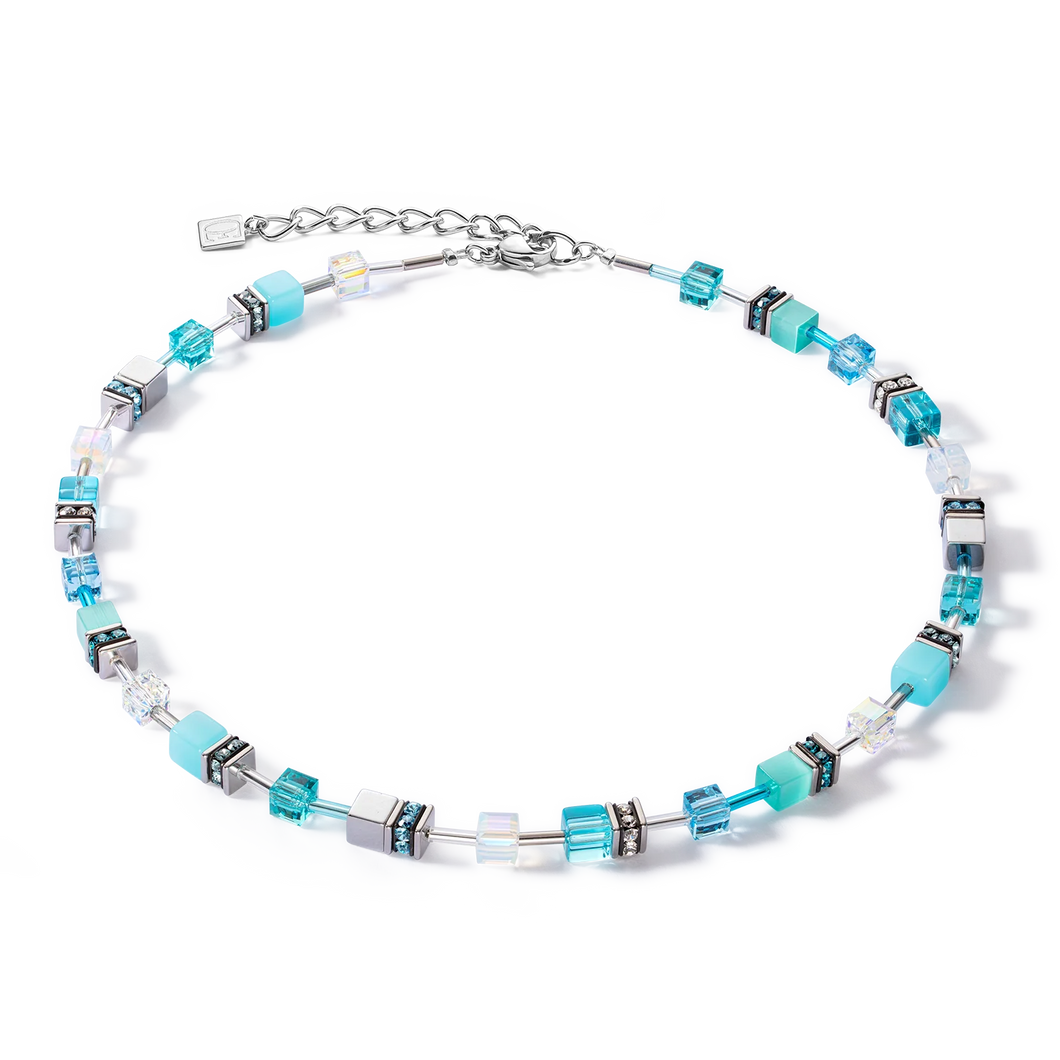 Coeur De Lion GeoCUBE Iconic Joyful Colours Necklace Blue