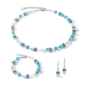 Coeur De Lion GeoCUBE Iconic Joyful Colours Necklace Blue