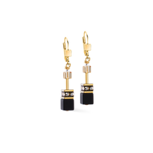 Load image into Gallery viewer, Coeur De Lion Earrings - GeoCUBE Black Gold
