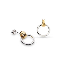 Load image into Gallery viewer, Kit Heath Bevel Unity Golden Drop Stud Earrings
