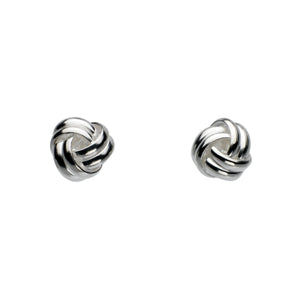 Dew Rounded Knot Stud Earrings