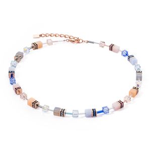 Coeur De Lion Iconic Precious Necklace Light Blue Beige