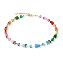 Load image into Gallery viewer, Coeur De Lion Necklace - GeoCUBE Iconic Multicolour Rainbow
