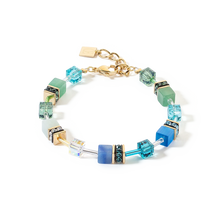 Load image into Gallery viewer, Coeur De Lion Green And Turquoise Geo  Bracelet
