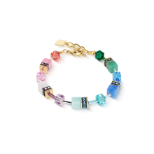 Load image into Gallery viewer, Coeur De Lion Bracelet - GeoCUBE Precious Multicolour Rainbow
