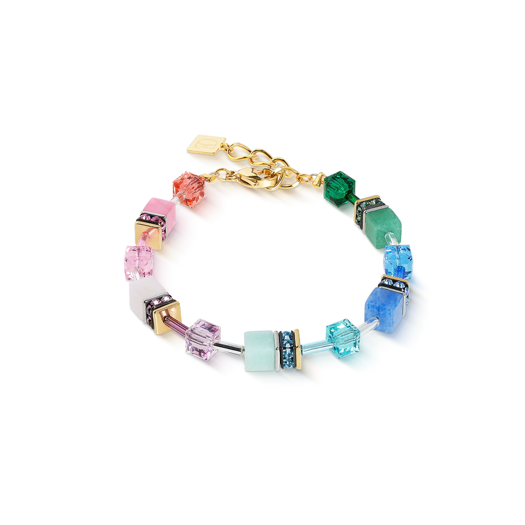 Coeur De Lion Bracelet - GeoCUBE Precious Multicolour Rainbow